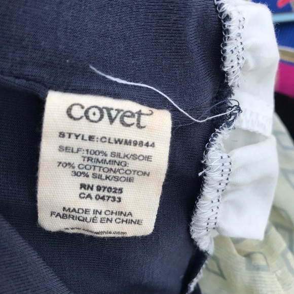 Covet Boho Light Yellow Square Tile Silk Maxi - Picture 7 of 7